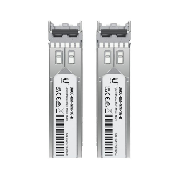 Módulo Fibra SFP MultiModo UBIQUITI UACC-OM-MM-1G-D-2 1 Módulo Fibra SFP MultiModo UBIQUITI UACC-OM-MM-1G-D-2 1