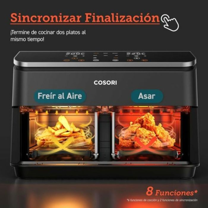 Freidora sin Aceite Cosori Dual Basket 8.5 Chef Edition Negro 8,5 L 4