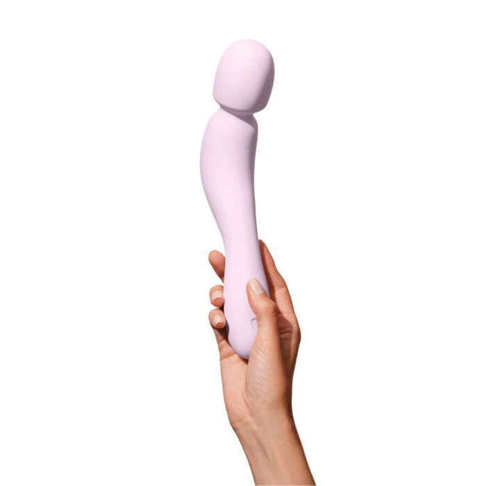 Vibrador Dame Com Wand Massager Quartz Blanco Rosa 3