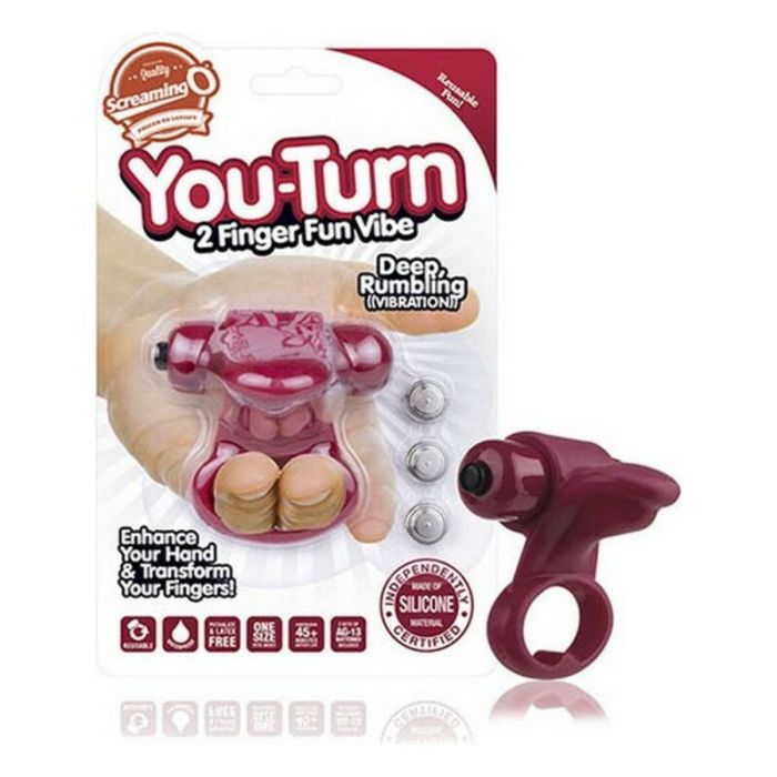 Anillo Vibrador para Dedos The Screaming O You Turn Granate 1 Anillo Vibrador para Dedos The Screaming O You Turn Granate 1