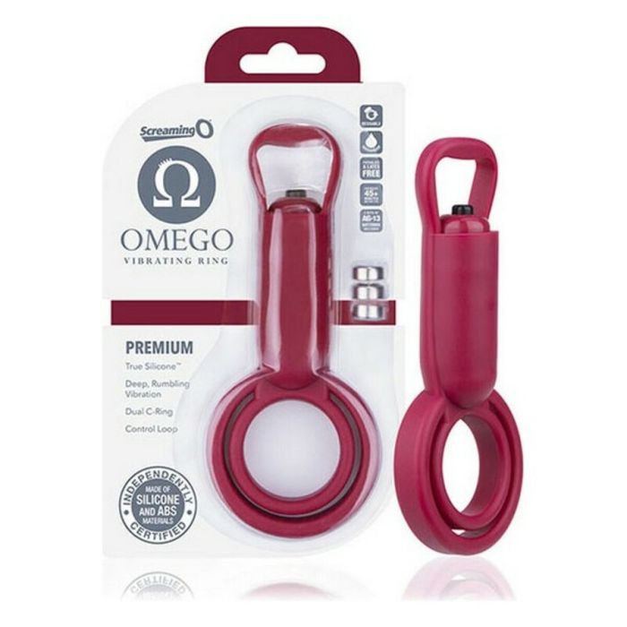 Anillo Vibrador para el Pene The Screaming O Omego Granate 1 Anillo Vibrador para el Pene The Screaming O Omego Granate 1