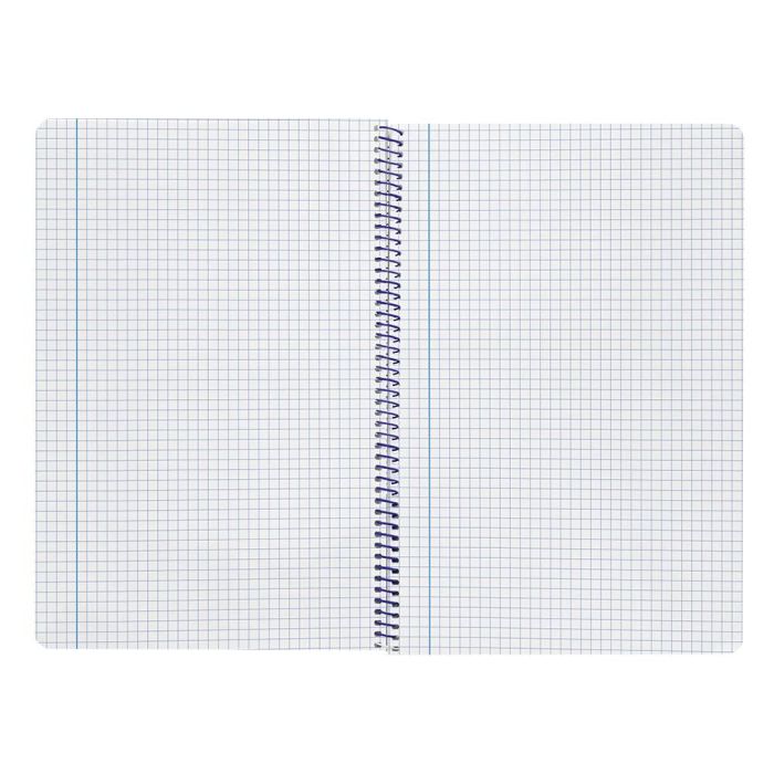 Cuaderno Espiral Liderpapel Folio Smart Tapa Blanda 80H 60 gr Cuadro 4 mm Con Margen Color Celeste 10 unidades 7