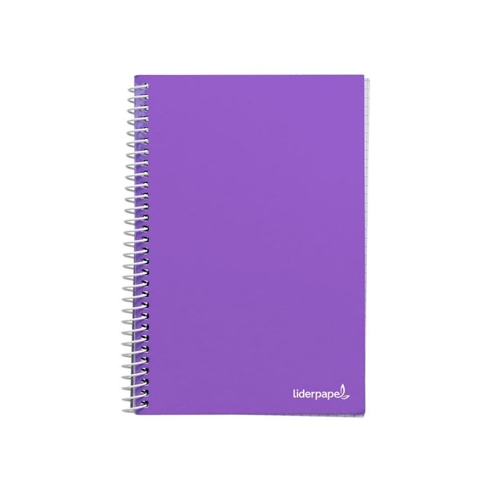 Cuaderno Espiral Liderpapel A4 Micro Smart Tapa Blanda 80H60 gr Cuadro 5 mm Doble Margen 4 Taladros Colores Surtidos 10 unidades 3