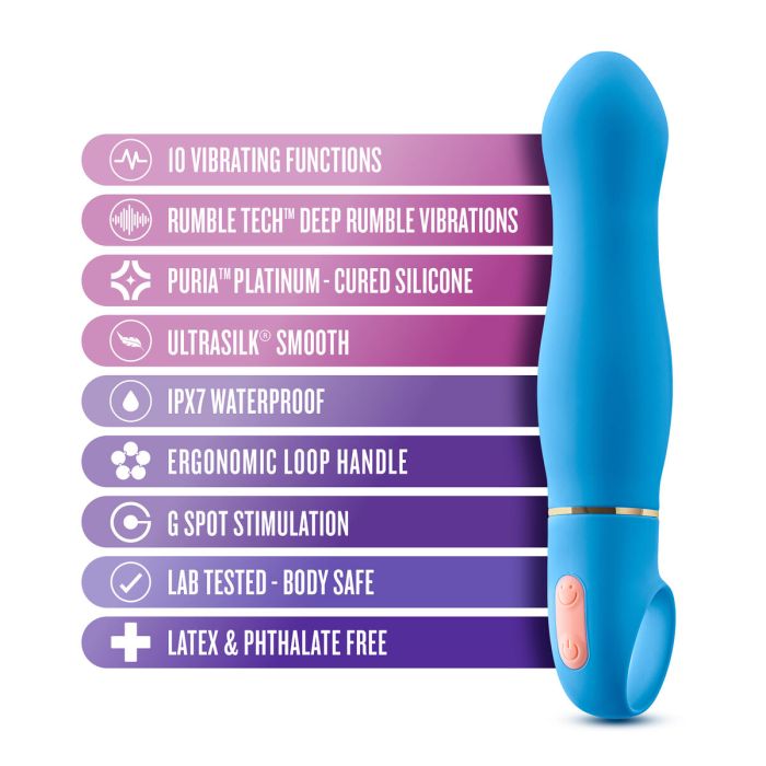 Vibrador Blush Aria Azul 6