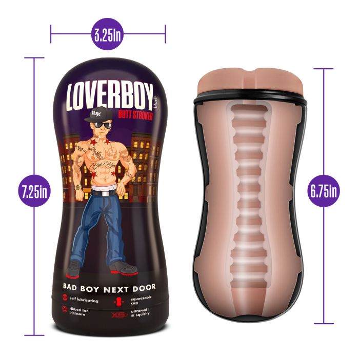 Masturbador Masculino Blush Loverboy Carne 2