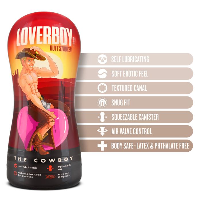 Masturbador Masculino Blush Loverboy Carne 2