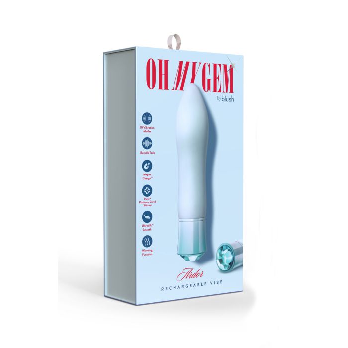 Mini Vibrador Blush Gem Ardor Azul 2