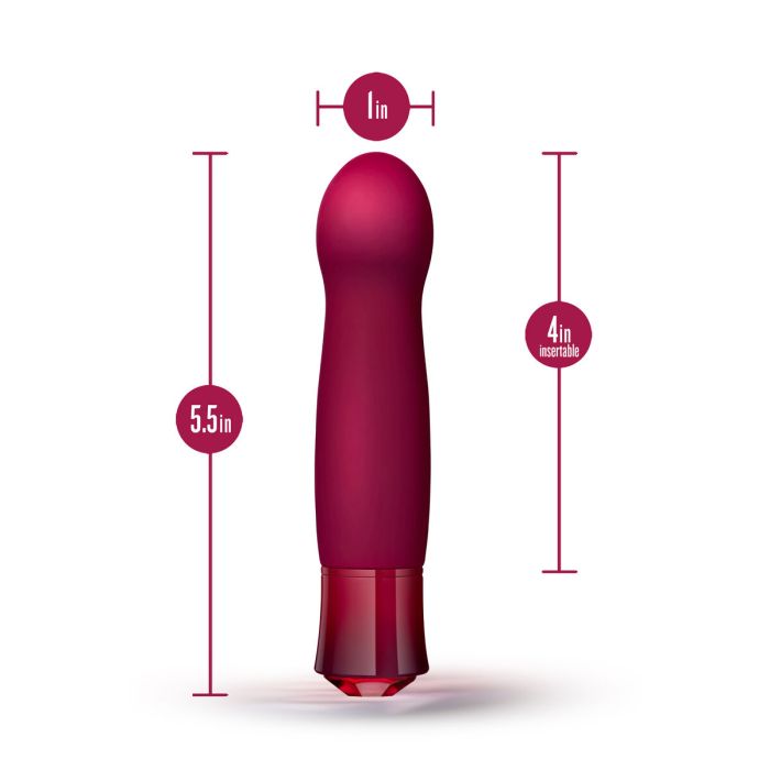 Mini Vibrador Blush Gem Classy Garnet Rojo 4