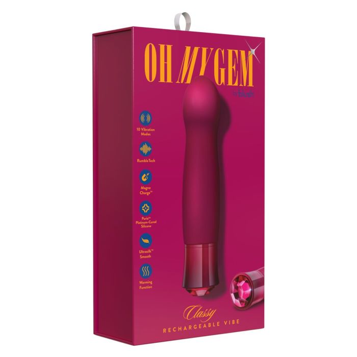 Mini Vibrador Blush Gem Classy Garnet Rojo 1