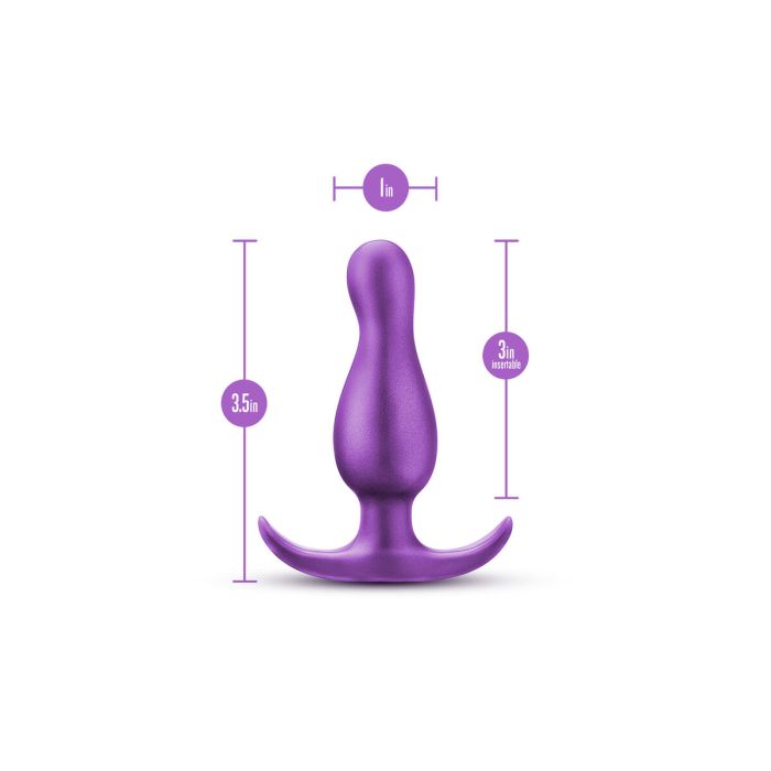 Plug Anal Blush Adventures Morado (8,9 cm) (7,6 cm) 6