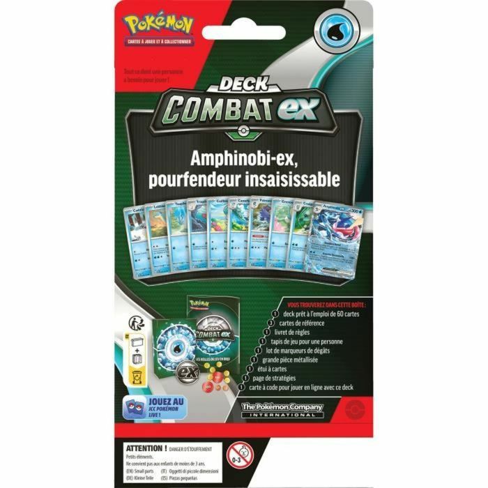 Mazo de Cartas Pokémon Combat EX: Greninja & Kangashkan (FR) 1