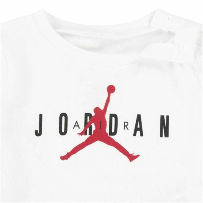 Conjunto Deportivo para Bebé Jordan Essentials Fleeze Box Blanco Rojo 3