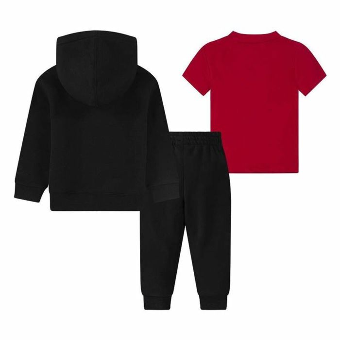 Conjunto Deportivo para Bebé Jordan Essentials Fleeze Box Rojo Negro 3