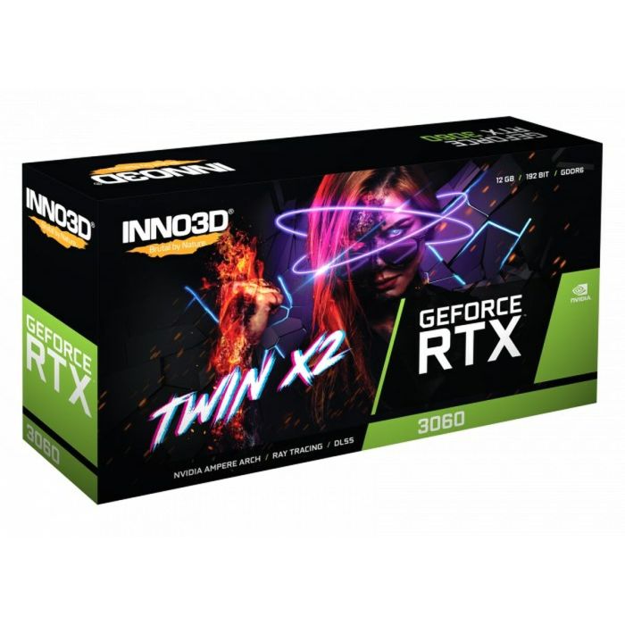 Tarjeta Gráfica INNO3D N30602-12D6-119032AH GeForce RTX 3060 12 GB RAM 2 Tarjeta Gráfica INNO3D N30602-12D6-119032AH GeForce RTX 3060 12 GB RAM 2