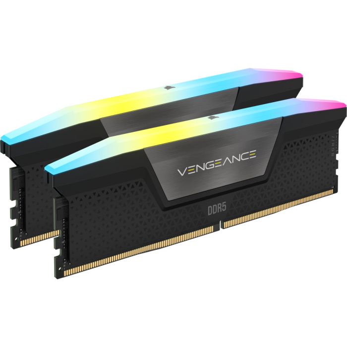 Memoria RAM - Corsair - Revenge RGB DDR5 - 32GB 2x16GB DIMM - 5600 MHz - 1.25V - Negro (CMH32GX5M2B5600C36K)