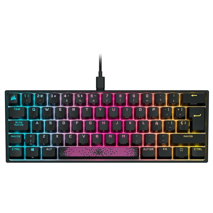 Corsair K65 RGB MINI teclado USB QWERTY Inglés, Español Negro