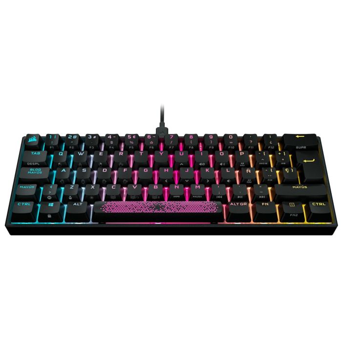 Teclado Gaming Corsair K65 Qwerty Español Negro 2