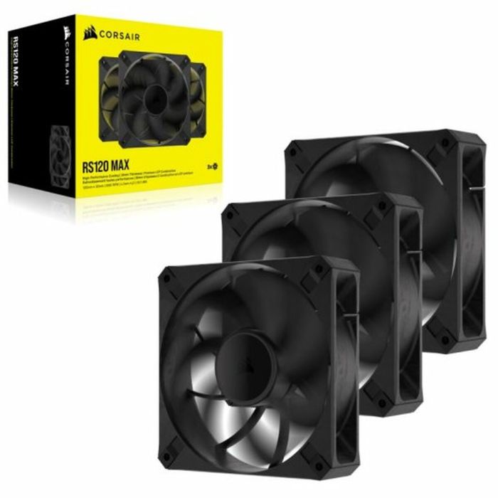 Ventilador de Caja Corsair RS120 MAX PWM Ø 12 cm (3 Unidades) 1