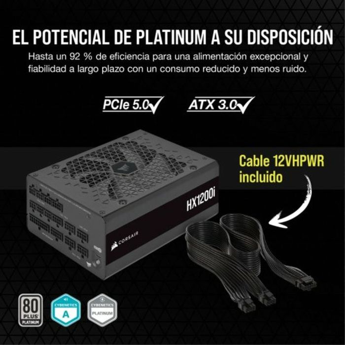 Fuente de Alimentación Corsair CP-9020281-EU 1200 W 80 PLUS Platinum 6