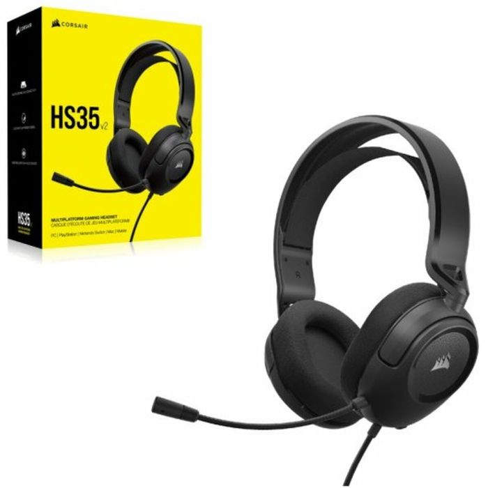 Auriculares con Micrófono Corsair HS35 v2 Negro 1