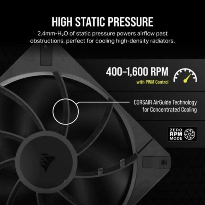 Ventilador de Caja Corsair RS120 MAX PWM 4