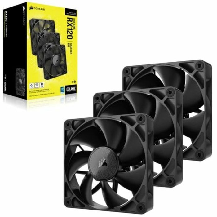 Ventilador de CPU Corsair CO-9051010-WW Ø 12 cm (3 Unidades) 1