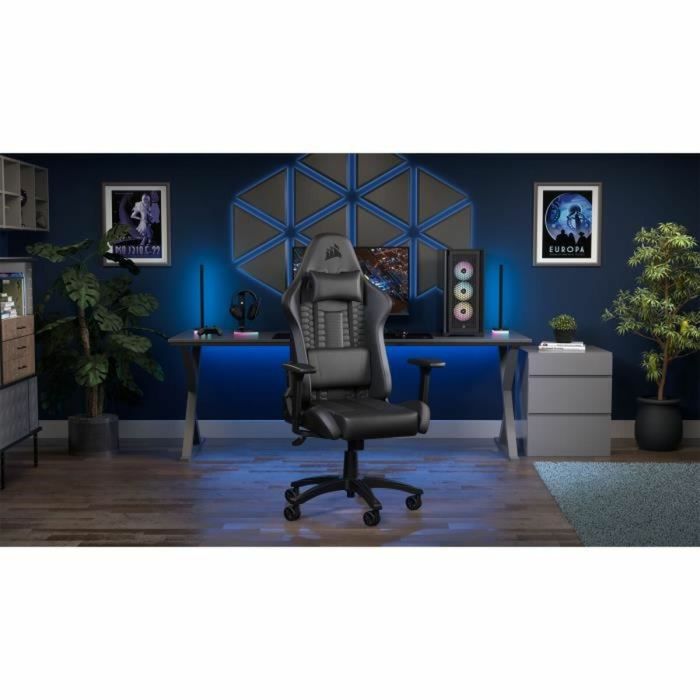 Silla Gaming Corsair TC100 Negro 5