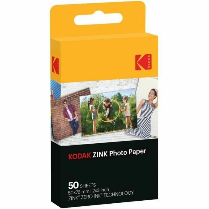 KODAK - Papel ZINK 2 x 3 Paquete de 50 hojas para dispositivo PRINTOMATIC - Papel premium - Colores vívidos HD - Antimanchas