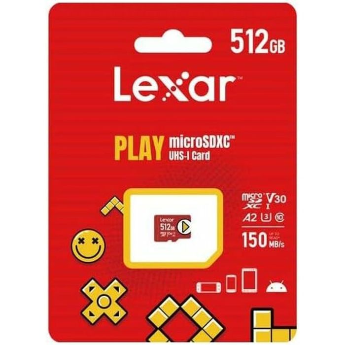 Tarjeta Micro SD Lexar LMSPLAY512G-BNNNG 512 GB 1