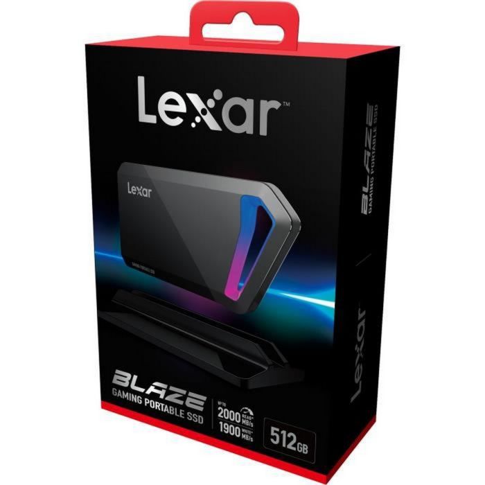 Lexar SL660 BLAZE Gaming Portable SSD 500 GB Negro