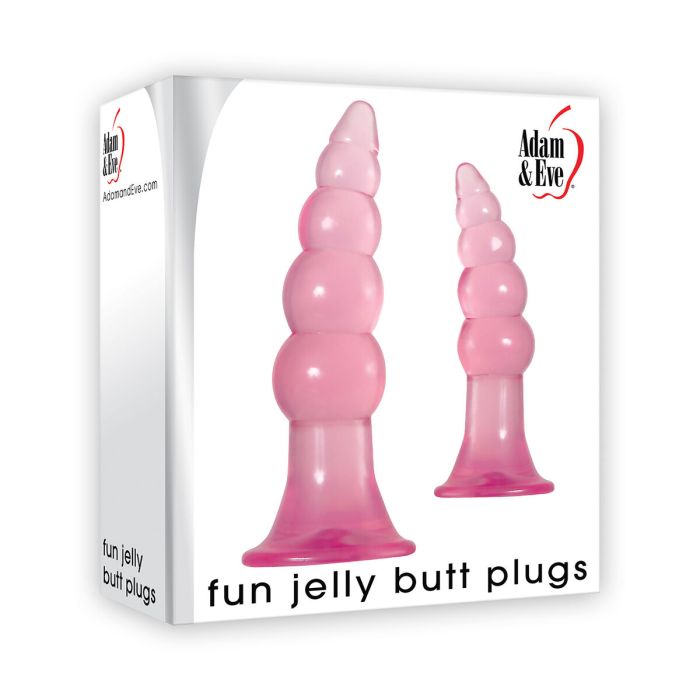 Plug Anal Adam & Eve Jelly Butt Rosa 2 Piezas 1
