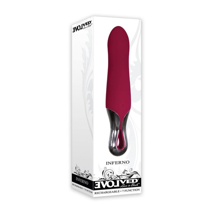 Mini Vibrador Evolved Inferno Rojo 1