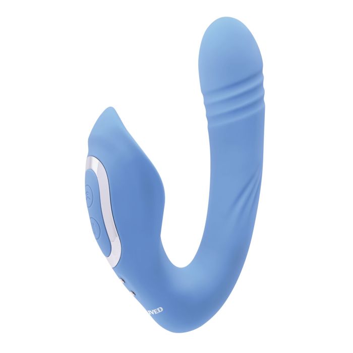 Vibrador Punto G Evolved Tap & Thrust Azul