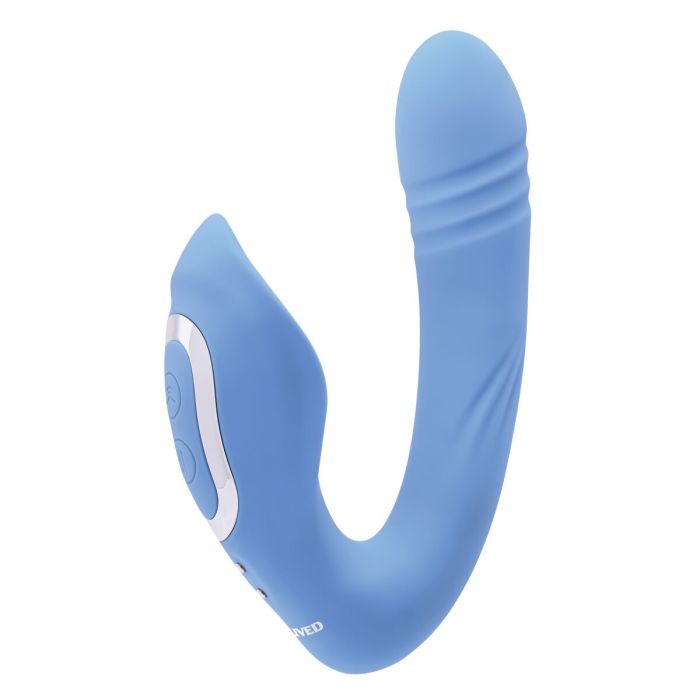 Vibrador Punto G Evolved Tap & Thrust Azul 9