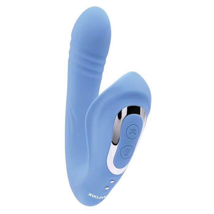 Vibrador Punto G Evolved Tap & Thrust Azul 3