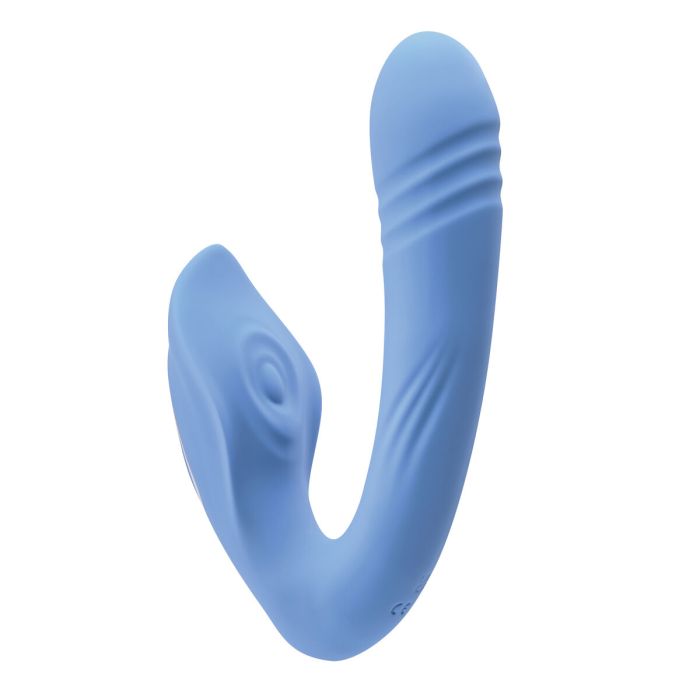 Vibrador Punto G Evolved Tap & Thrust Azul 11