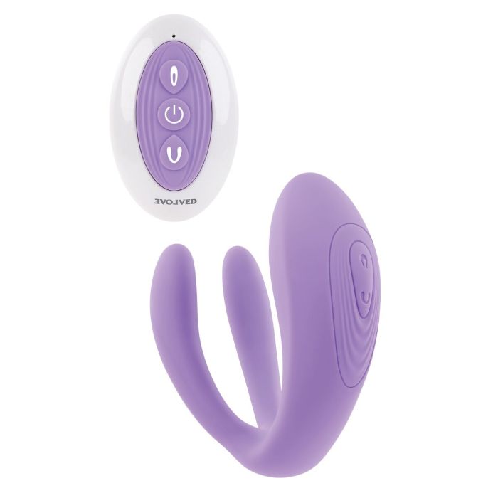 Vibrador Doble Estimulación Evolved Morado 29