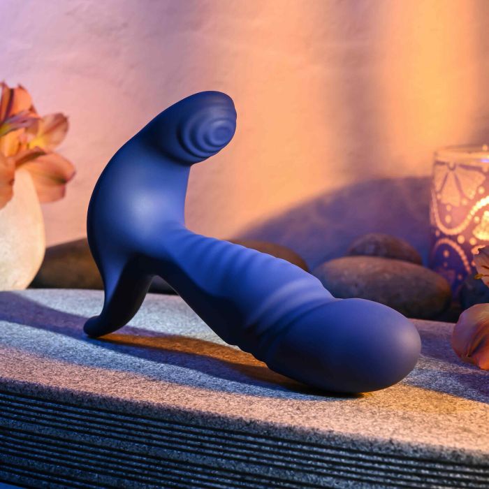 Vibrador Anal Negro Gender X Azul 12