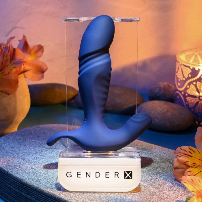 Vibrador Anal Negro Gender X Azul 10