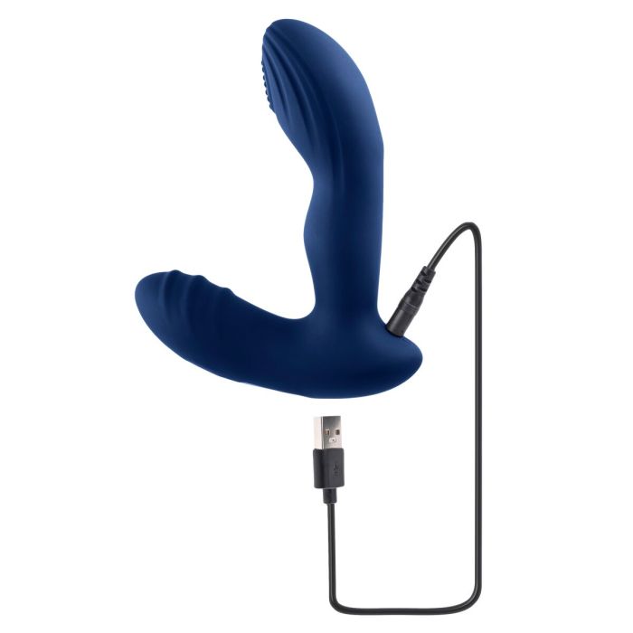 Vibrador Anal Negro Playboy Azul 13