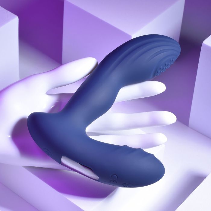 Vibrador Anal Negro Playboy Azul 5