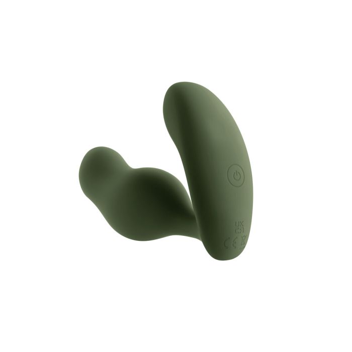 Vibrador Anal Negro Zero Tolerance Verde 12