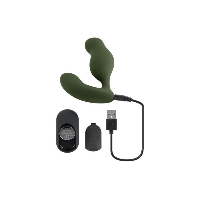 Vibrador Anal Negro Zero Tolerance Verde 4