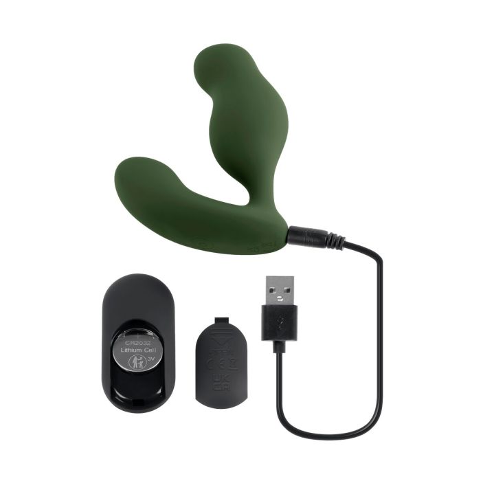 Vibrador Anal Negro Zero Tolerance Verde 3