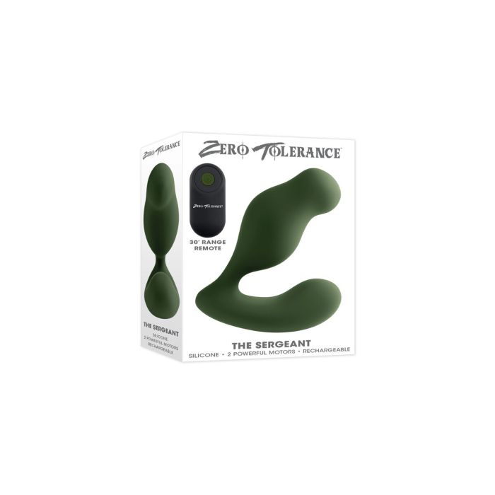 Vibrador Anal Negro Zero Tolerance Verde 2