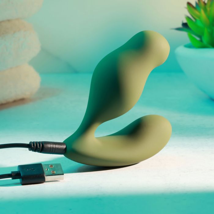 Vibrador Anal Negro Zero Tolerance Verde 21