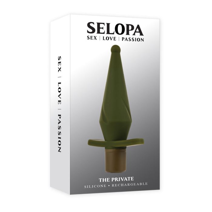 Vibrador Anal Negro Selopa Verde 1