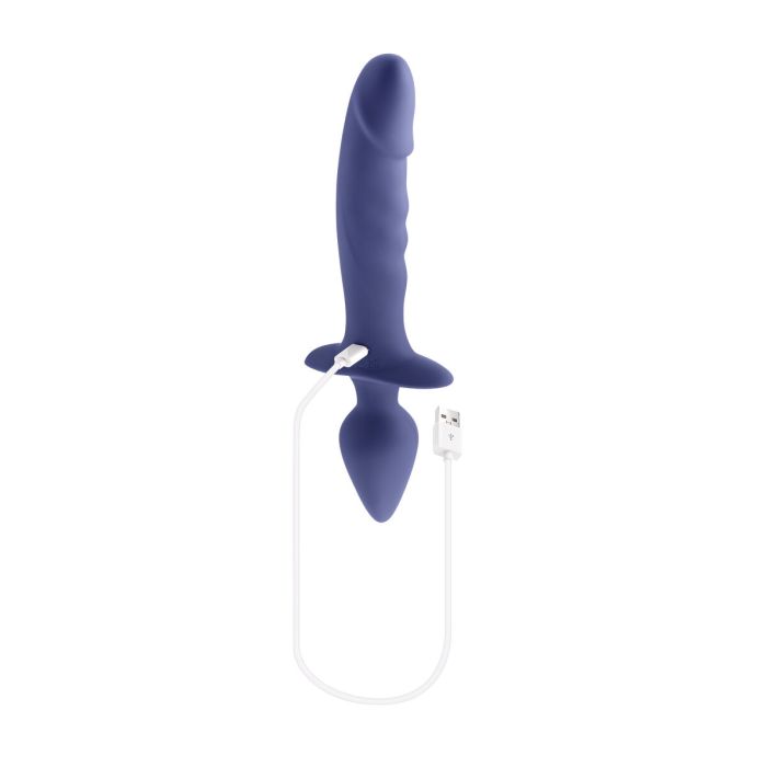 Vibrador Anal Negro Gender X Dual Defender Morado 2