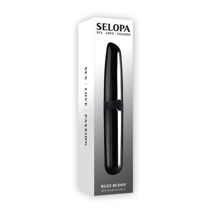 Mini Vibrador Selopa Buzz Buddy Negro 5