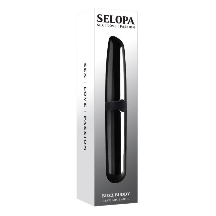 Mini Vibrador Selopa Buzz Buddy Negro 4